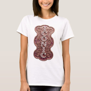 Catchy Silver ICONIC 3D Text Art T-Shirt