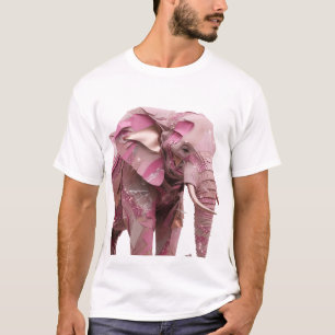 Catchy Silver PINK GLAMOUR LUXURY ANIMAL T-Shirt