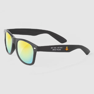 Catchy Text and Duckling Sunglasses for Kids