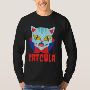 Catcula Cat Vampire Dracula Vampirina Halloween Co T-Shirt