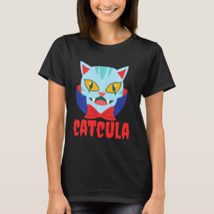 Catcula Cat Vampire Dracula Vampirina Halloween Co T-Shirt