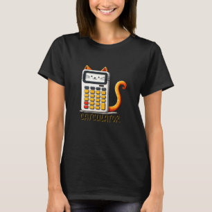 Catculator Funny Hilarious Dad Joke Design T-Shirt