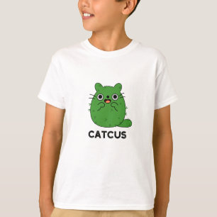 Catcus Funny Cat Cactus Pun  T-Shirt