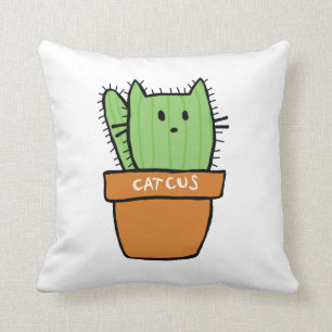 Catcus Throw Pillow