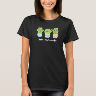 Catcus Women Mens Cactus Cat Plant  Catus Plant T-Shirt