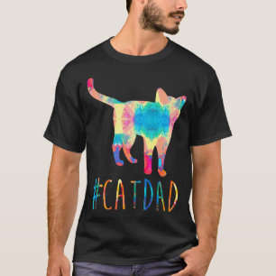 Catdad Hashtag Cat Dad Shirt Painting