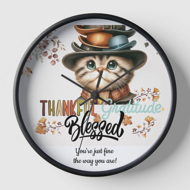 Cate Lover Wall Art Clock (Front)