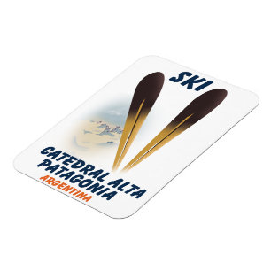 Catedral Alta Patagonia, Argentina ski poster Magnet
