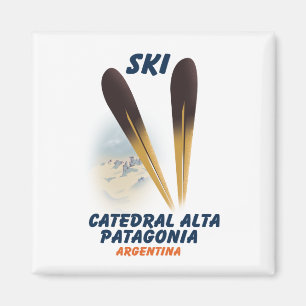 Catedral Alta Patagonia, Argentina ski poster Magnet