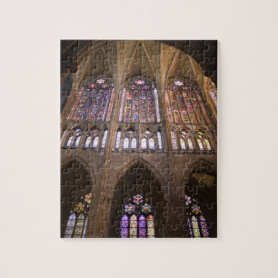 Catedral de Leon, interior stained glass windows 2 Jigsaw Puzzle