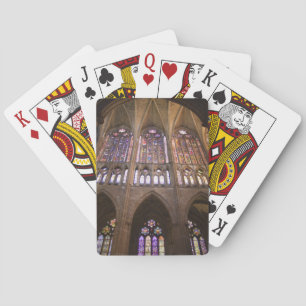 Catedral de Leon, interior stained glass windows Playing Cards