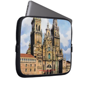 Catedral de Santiago de Compostela (A Coruña) Laptop Sleeve