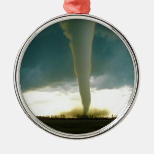 Category F5 Tornado Approaching Elie Manitoba Metal Ornament