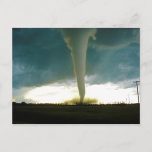 Category F5 Tornado Approaching Elie Manitoba Postcard