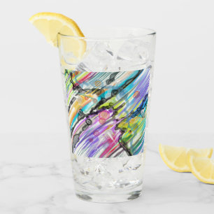 CATEGORY FIVES SWIRLING ABSTRACT ART DESIGN GLASS