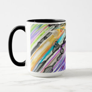 CATEGORY FIVES SWIRLING ABSTRACT ART DESIGN MUG