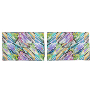 CATEGORY FIVES SWIRLING ABSTRACT ART DESIGN PILLOWCASE