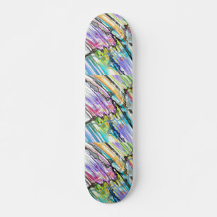 CATEGORY FIVES SWIRLING ABSTRACT ART DESIGN SKATEBOARD