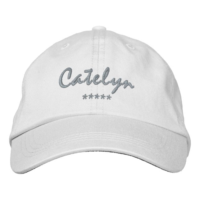Catelyn Name Embroidered Hat (Front)