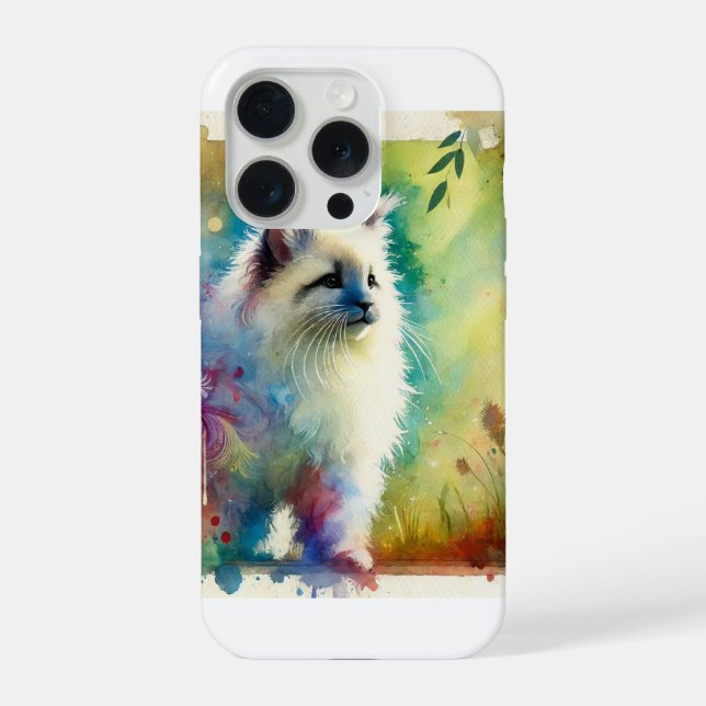 Catemo 050824AREF112 - Watercolor iPhone Case (Back)