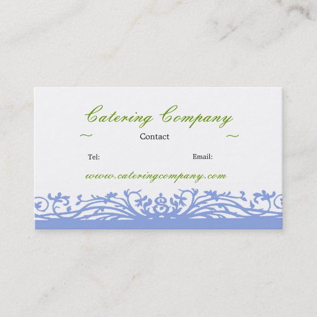 Cater or Party Company Business Card (Front)