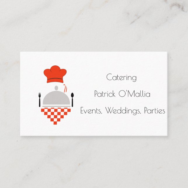 Caterer Business Card (Front)