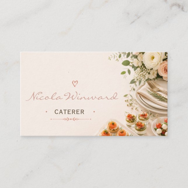 Caterer Business Card (Front)