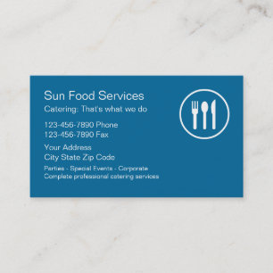 Caterer Business Cards