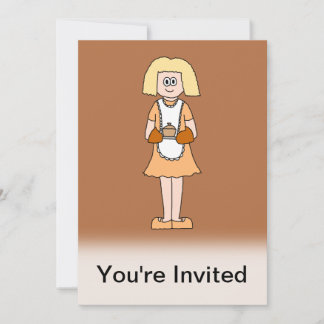 Caterer with Hot Soup. Invitation