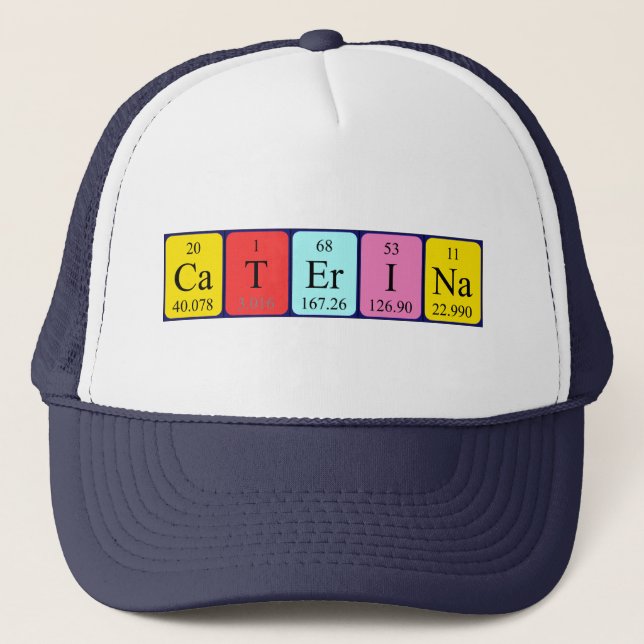 Caterina periodic table name hat (Front)
