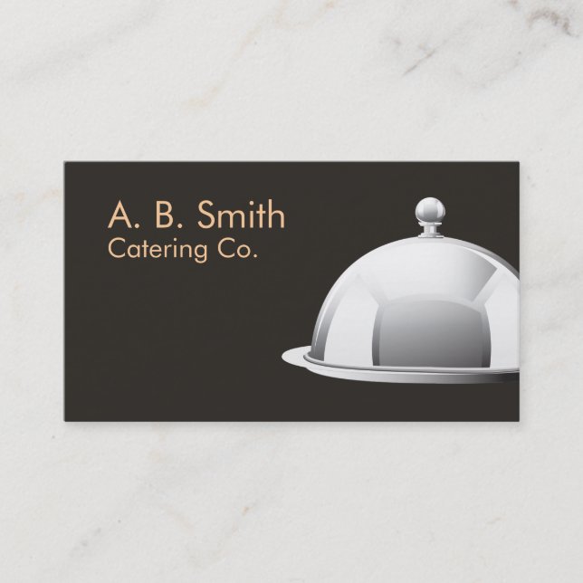 Catering and Personal Chef  Business Card (Front)