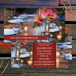Catering Bartending Event Chef Business Card