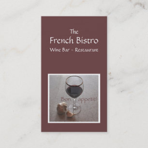 Catering business card