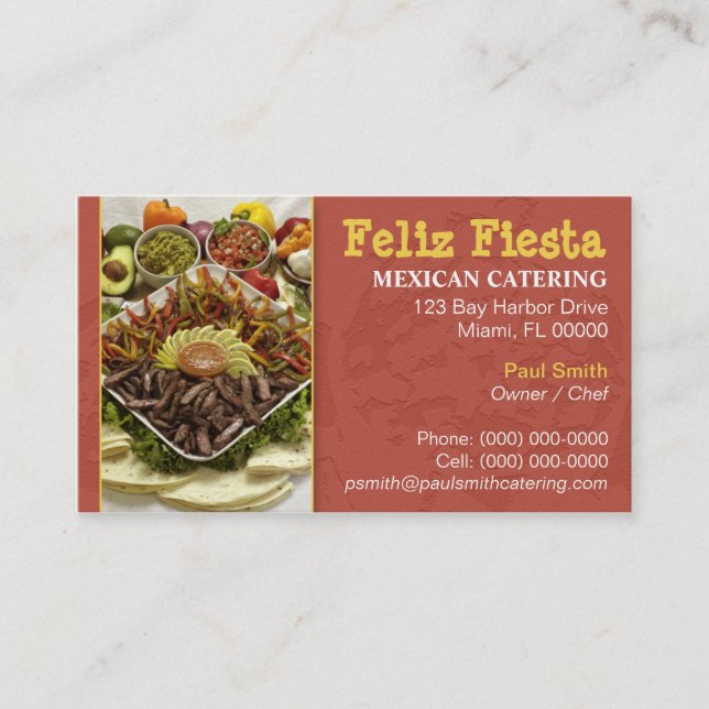 Catering Business Card (Front)