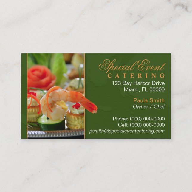 Catering Business Card (Front)