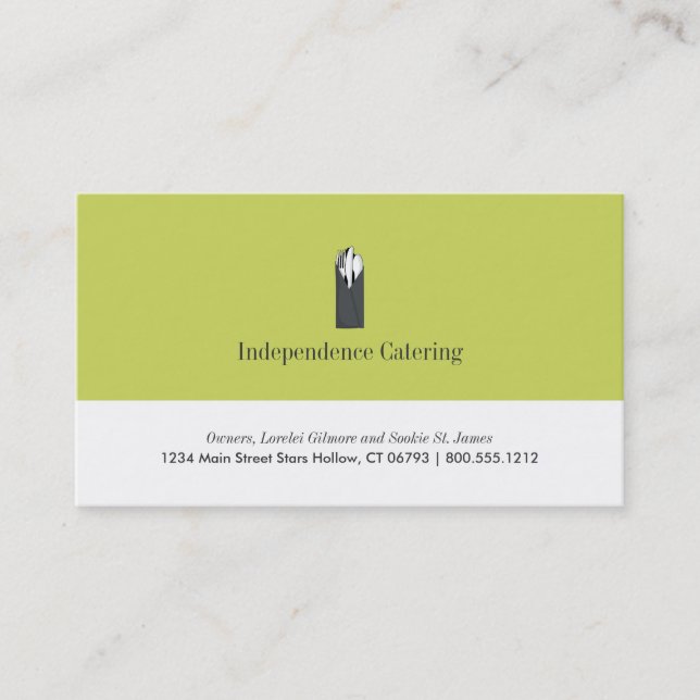 Catering Business Cards (Front)