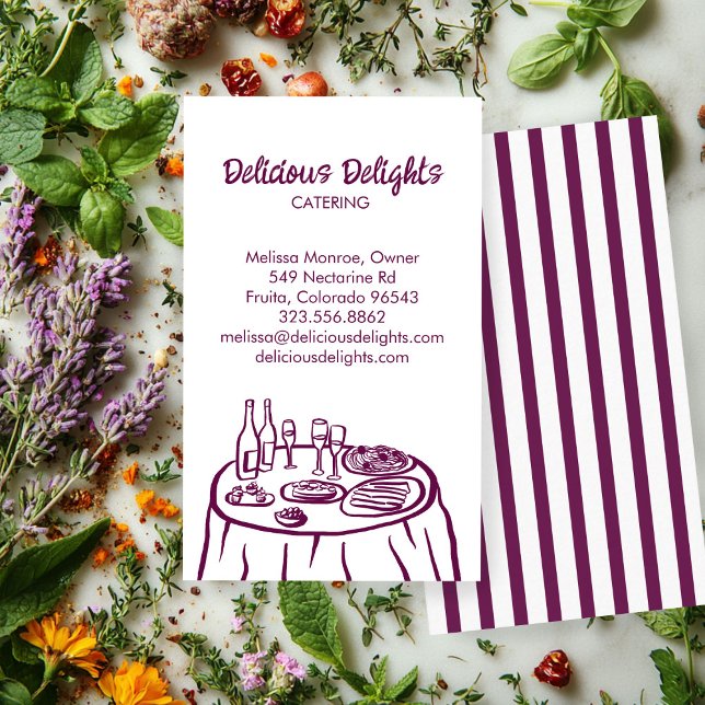 Catering Chef Event Planning Food Prep CUSTOM Business Card (Catering Chef Event Planning Food Prep CUSTOM Business Card
)