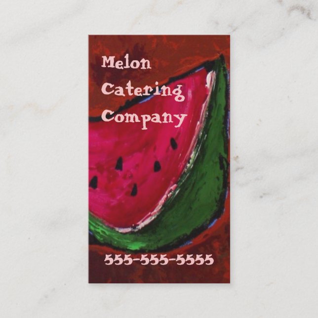 catering company business card (Front)
