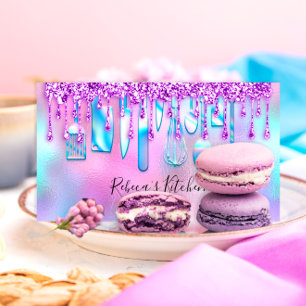 Catering Personal Chef Kitchen Knifes Holographic Business Card