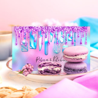 Catering Personal Chef Kitchen Knifes Holographic Business Card