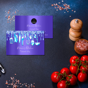Catering Personal Chef Restaurant Drip BlueKitchen Business Card