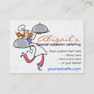 Catering Personal Gourmet Chef template Business Card