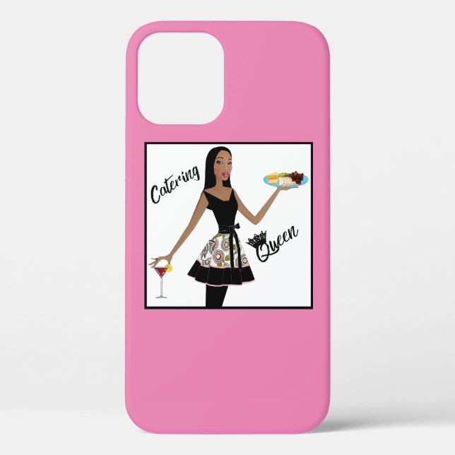 "Catering Queen" African American Diva Case-Mate iPhone Case (Back)