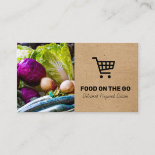 Catering Service Food Delivery Farmers Market Business Card