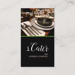 Catering Service, Food, Party Planner Business Card