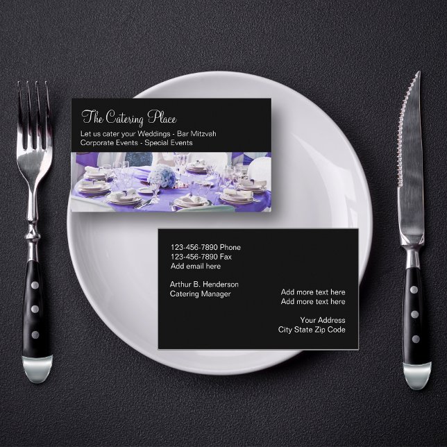 Catering Services Businesscards Business Card (Creator Uploaded)