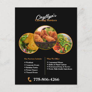 Catering Services Custom Editable Flyer