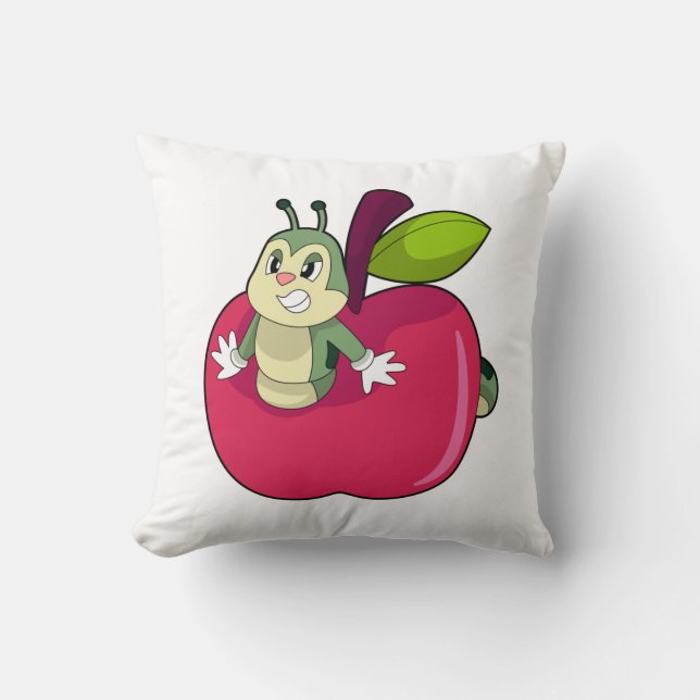 Caterpillar Apple Cushion (Front)