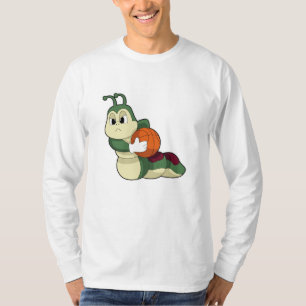 Caterpillar as Basketball player with Basketball T-Shirt