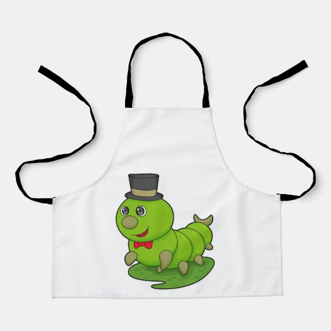 Caterpillar as Gentleman with Cylinder Apron (Front)